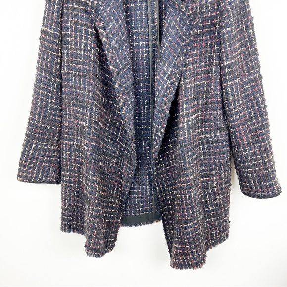 Theory tweed wool blend open front jacket size S - Picture 4 of 12